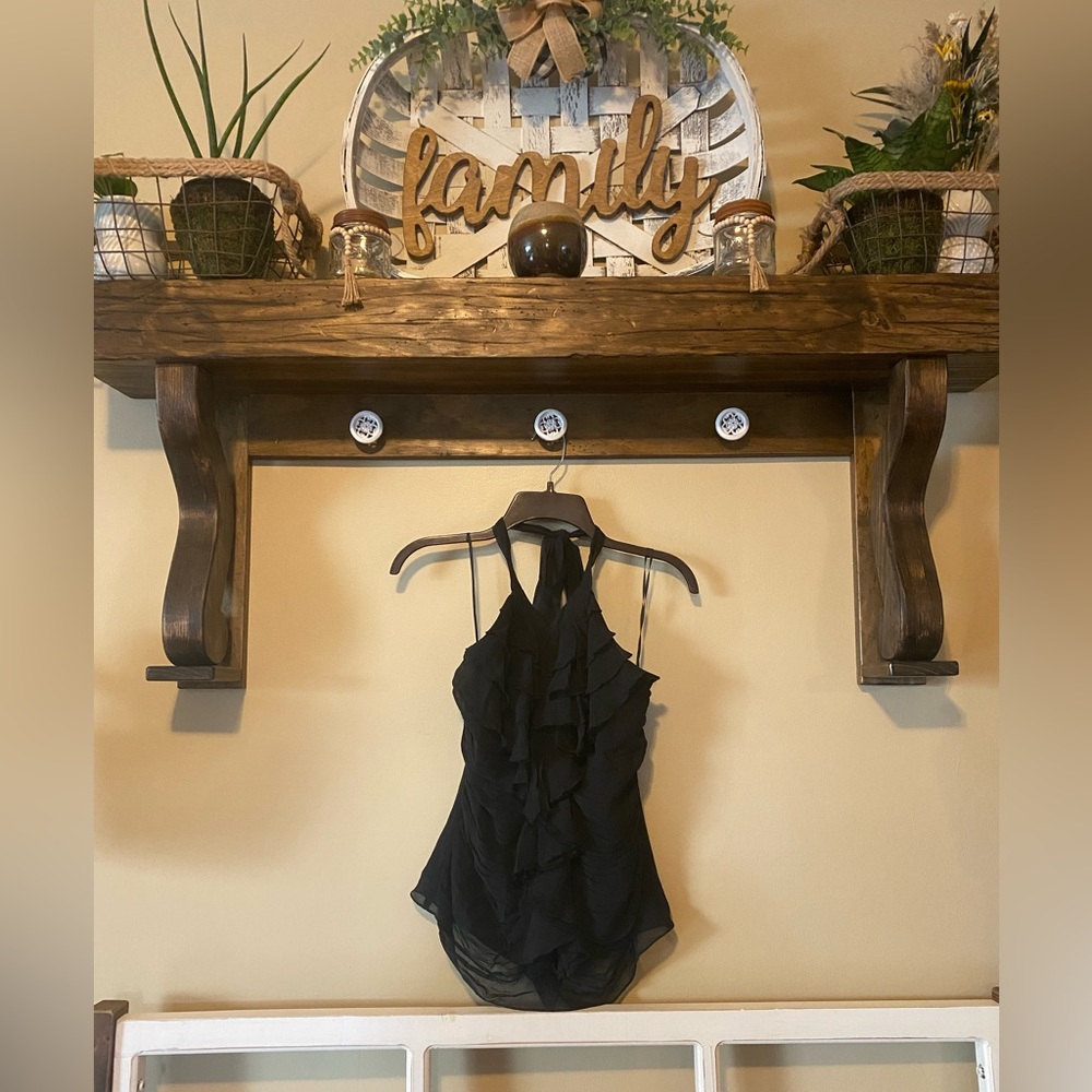 NWT Express chiffon ruffle halter top